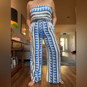 Strapless Casual Jumpsuit, size large